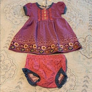 Matilda Jane dress and diaper cover set 6-12m 1yr